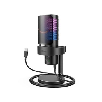 Fifine AMPLIGAME A9 RGB USB Black Gaming Microphone